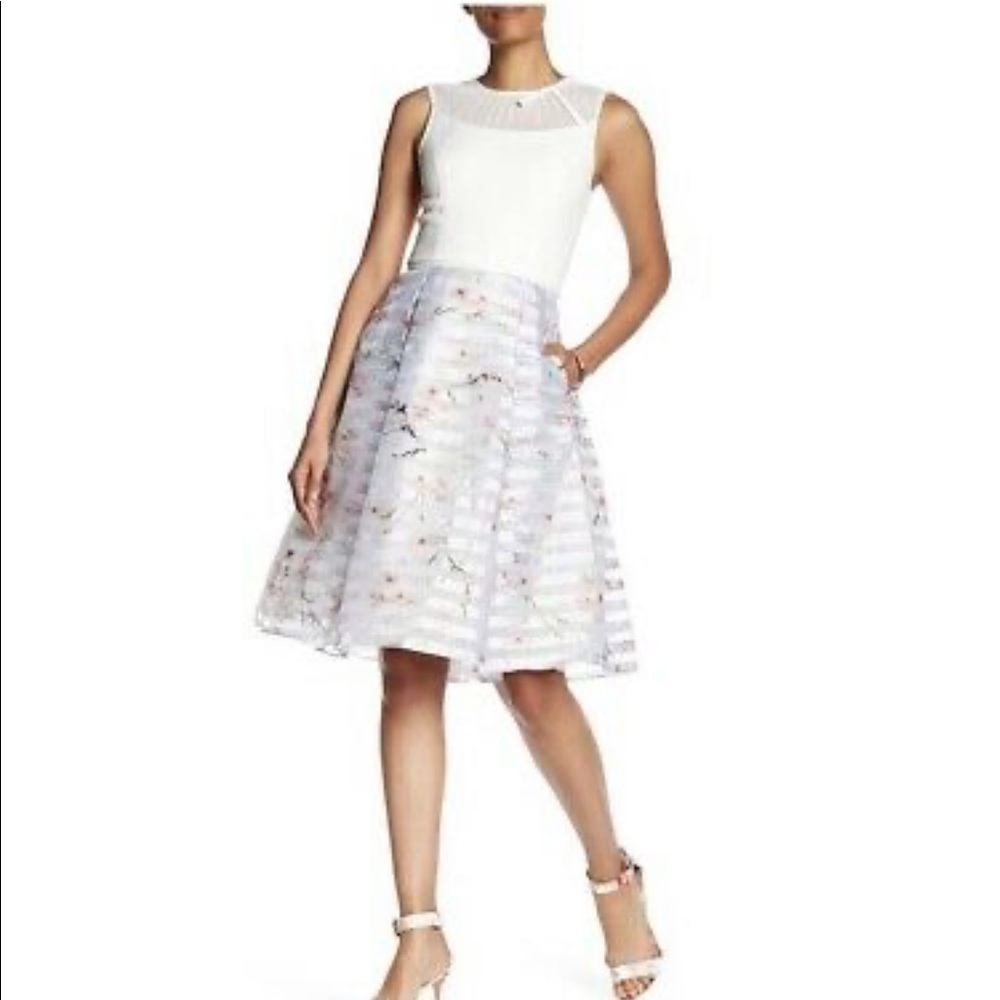 NWT Ted Baker Oriental Blossom Contrast Dress